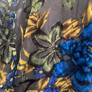 Willow and clay robe, lg., black